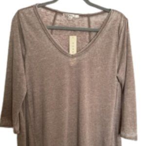 Cyrus Women's Thin Cotton Crew Neck Long Sleeve Tee Shirt Size M